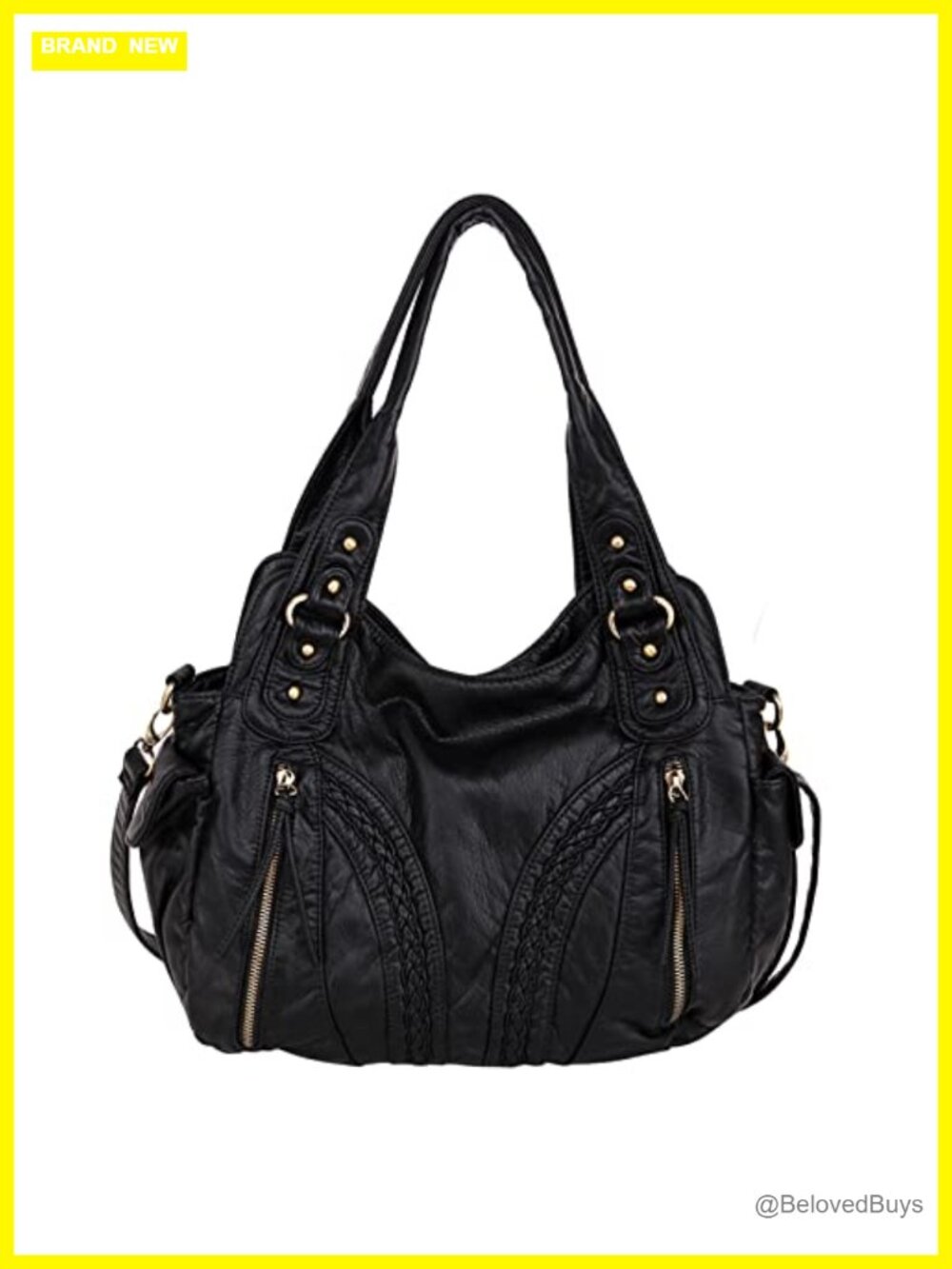 Soft Hobo Bag Crossbody Handbag with Strap
